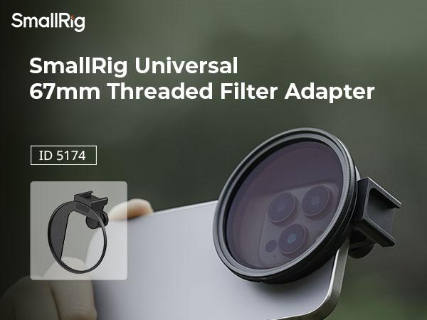 SmallRig Vibe P30 67mm Ring LED Video Light, Compact Powder-Size Bi-Color Light with High CRI ≥90, Compatible for 67mm Phone Mounts/Cases/Lenses, for Content Creation, Live Streaming