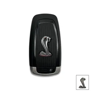 Shelby Cobra Key Fob Shell Cover Replacement – Fits Ford Mustang GT500, GT350, Super Snake- Premium Replacement Key Shell Cover