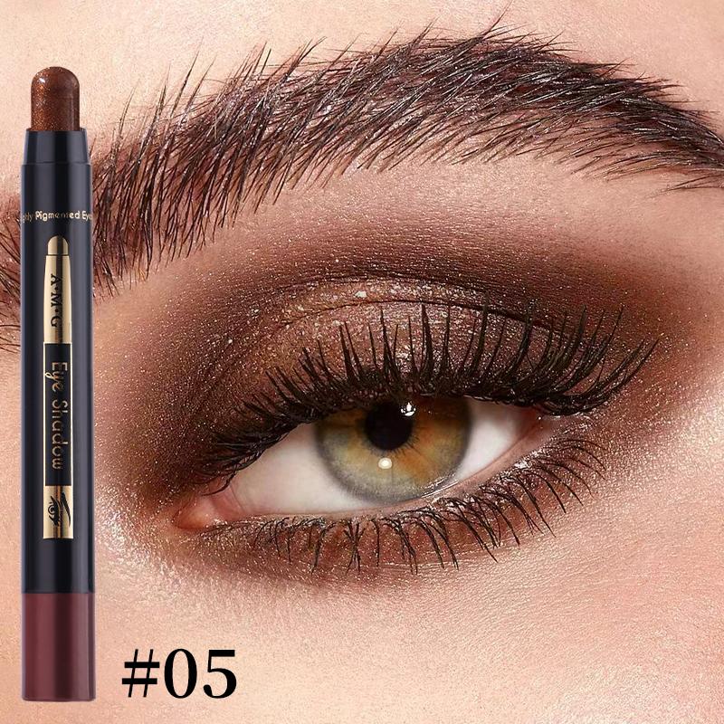 6Pcs Cream Eye Shadow Brightener Stick Makeup Set,  Waterproof &Long Lasting, Rich Color, Easily Blendable and Buildable，Precise Tip for Easy Application 。Perfect for evening events, holidays, and stage makeup Christmas gift Eyeshadow