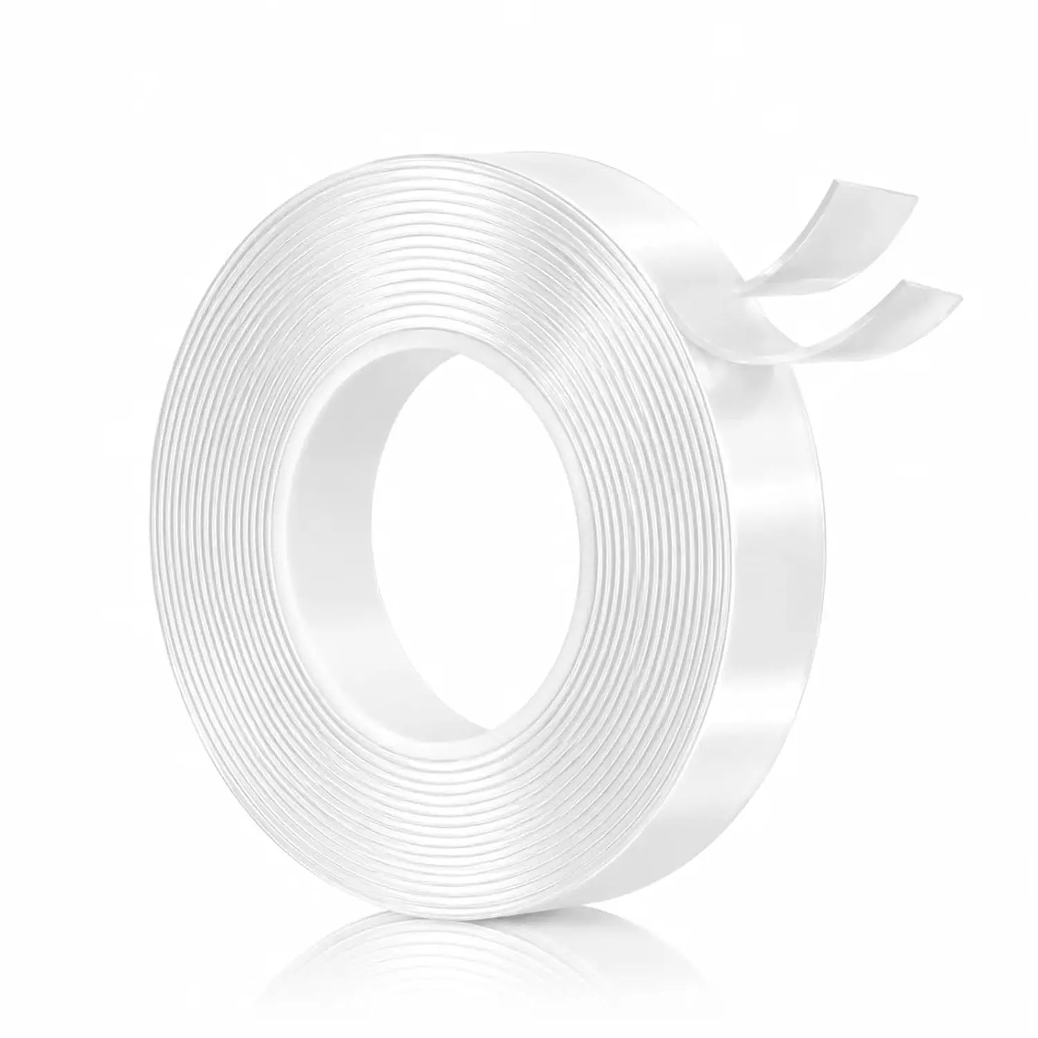 Nano Tape Double Sided Heavy Duty 1/2''×10Ft Removable Washable No Residue | Clear Adhesive Tape Multipurpose Mounting Tape for Wall, Carpet, Pictures, Home Decor, Office & DIY