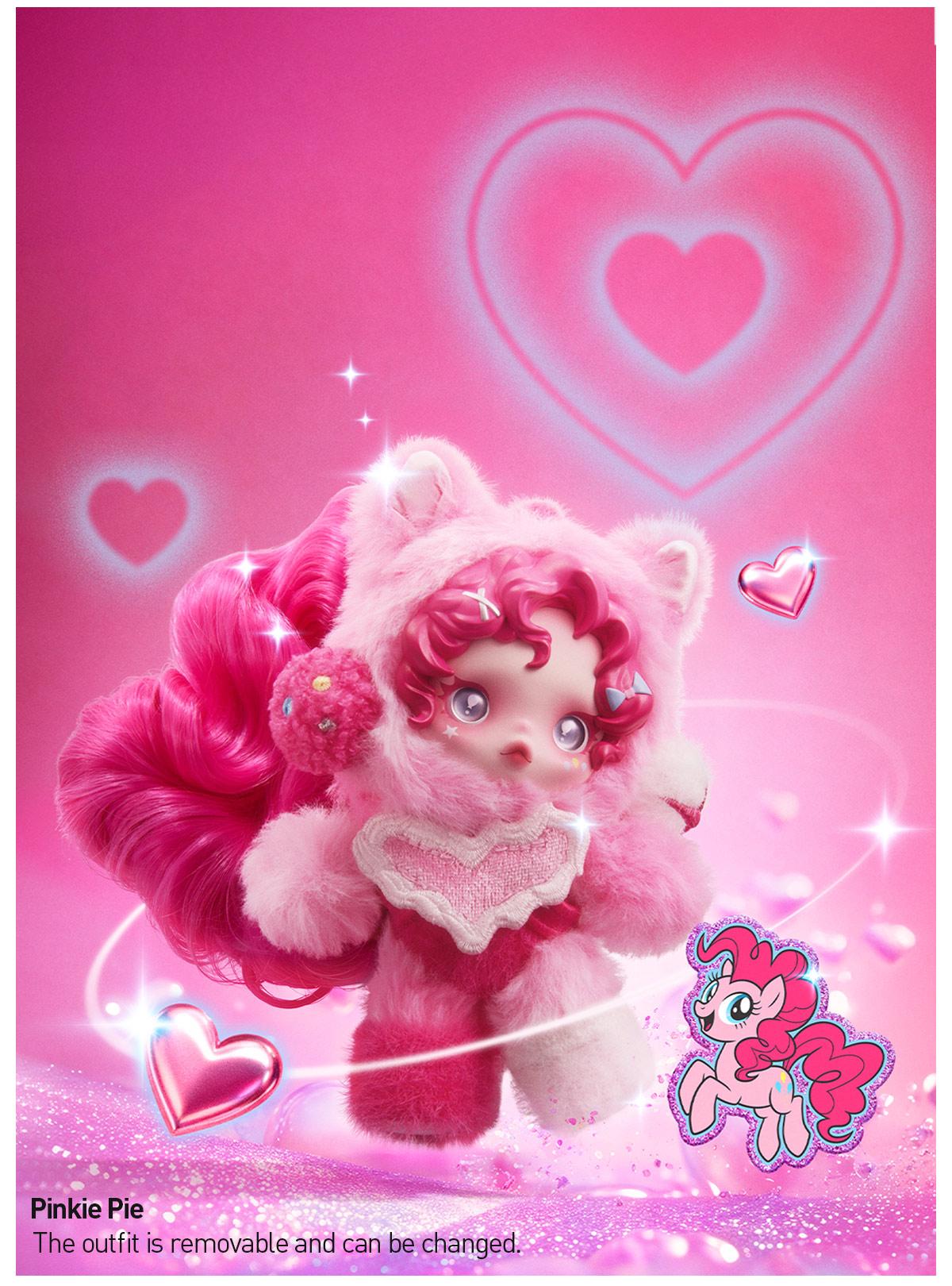 POP MART SKULLPANDA × My Little Pony Series Plush Doll Pendant Blind Box