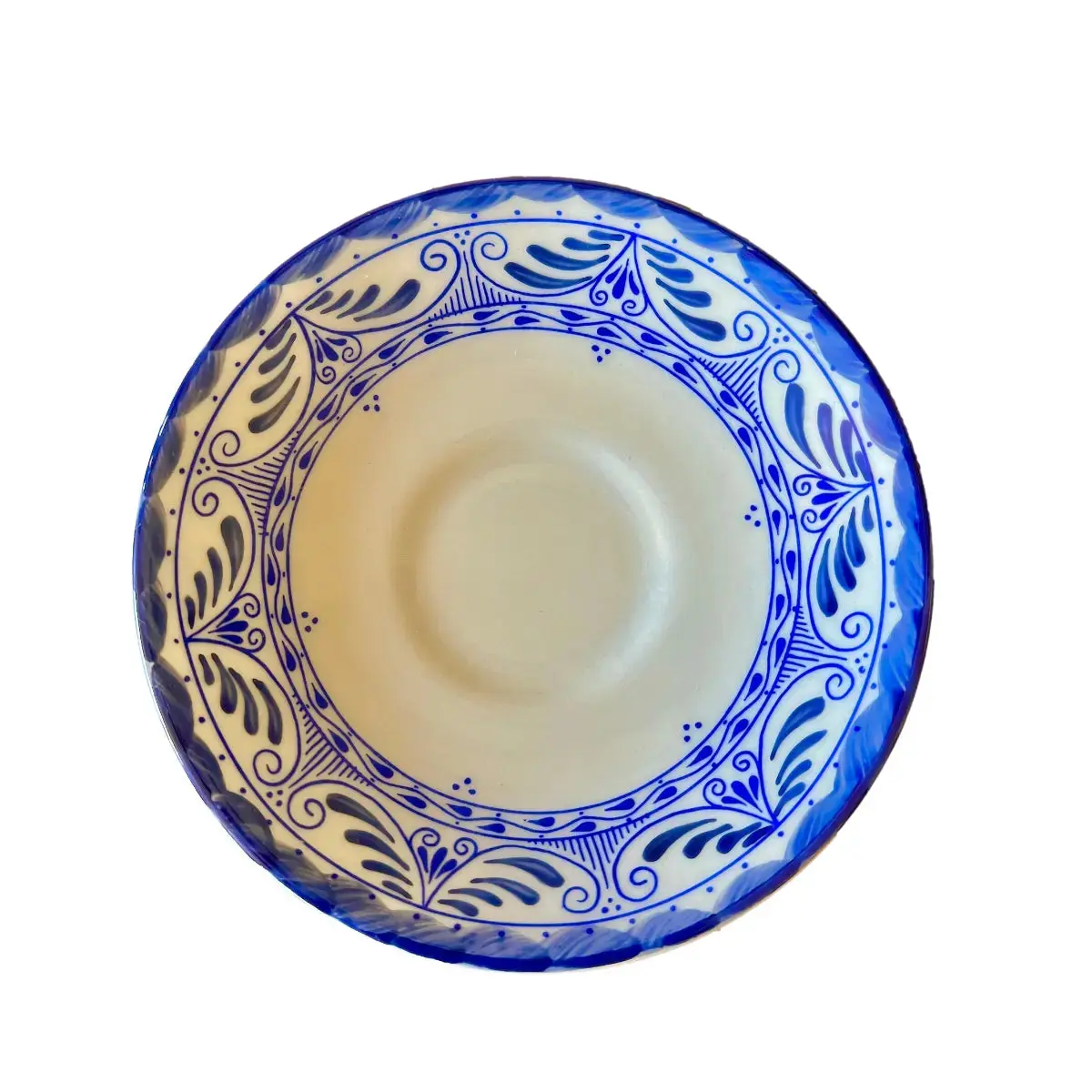 Mexican Porcelain Talavera Dinnerware Collection- Cappuccino Saucer 6.2"
