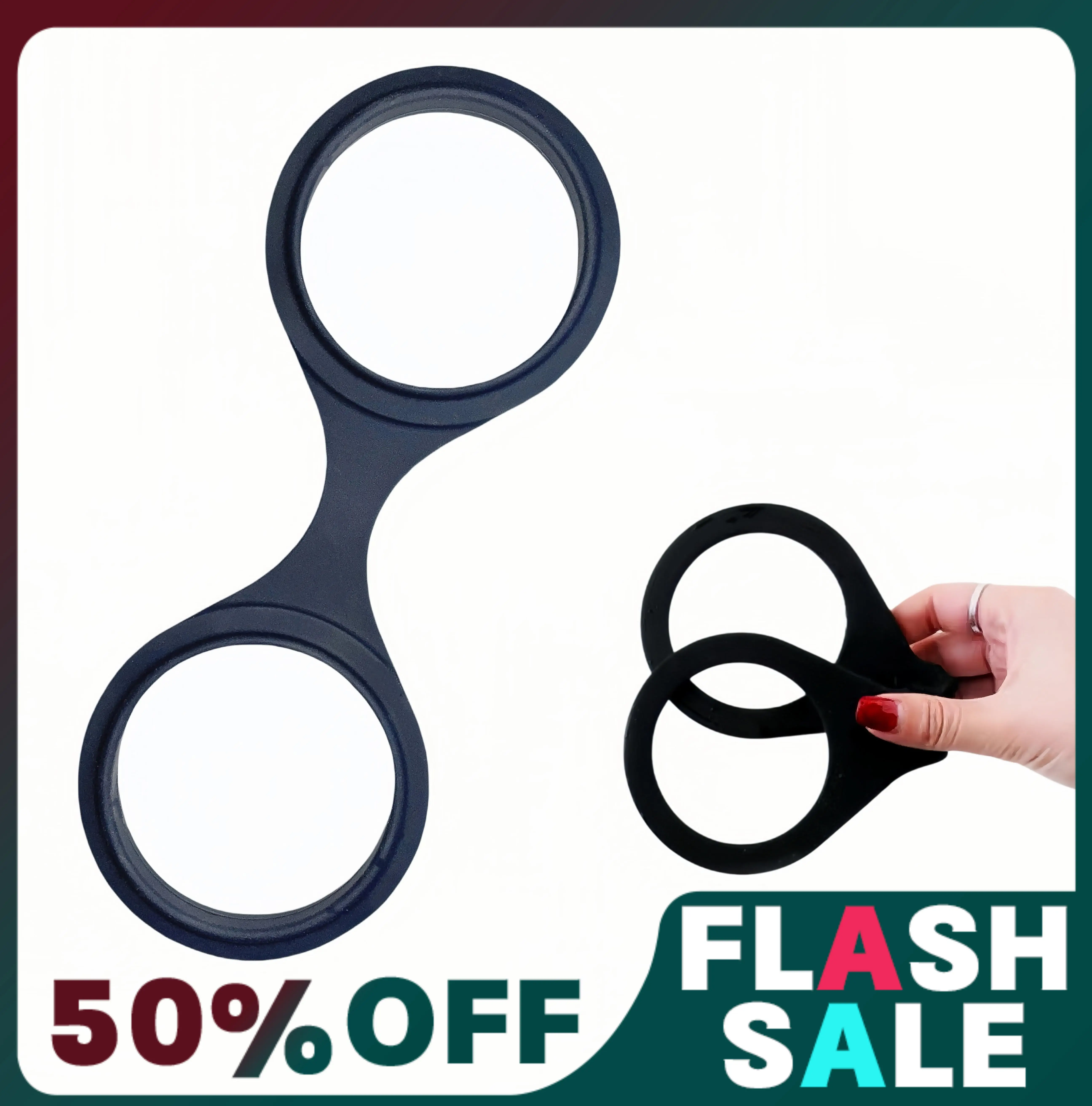 Rubber Handcuffs-the perfect gift-soft handcuffs for cosplay Halloween Stage Performance Silicone Props Handcuffs he Perfect Fun Toy for Pranks and Games, Durable Silicone