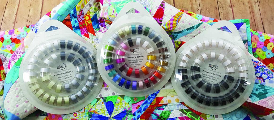 40pk Class 15 Prewound Bobbins with Holder