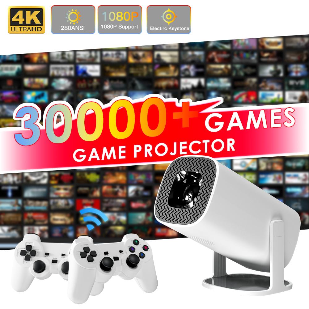 Android 11 Gaming Projector P30MAX 64GB TF Card Wireless Gaming Controller Dual WIFI 1280*720P Home Theater Portable Projector Android 11 Gaming Projector P30MAX 64GB TF Card Wireless Gaming Controller Dual WIFI 1280*720P Home Theater Portable Projector
