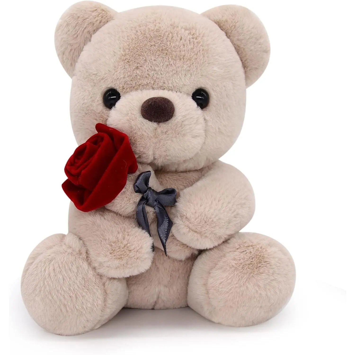 Teddy Bear Plush with Rose, 9 Inch Teddy Bear for Party Gifts, Holiday Presents for Girlfriend, Boyfriend and Kids, Cute Bear Stuffed Animal, Ideal for Anniversary, Birthday and Party Favors, Home Decoration Magnetic Ratchet Screwdriver Set perfect gag