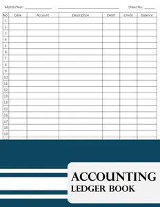 Accounting Ledger Book: **8.5x11** Income and Expense Tracker for Bookkeeping