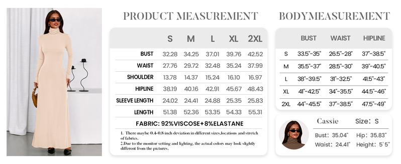 BTFBM Womens Dresses Fall 2025 Long Sleeve Turtle Neck Trendy Long Tight Knit Maxi Dress Wedding Guest Party Casual