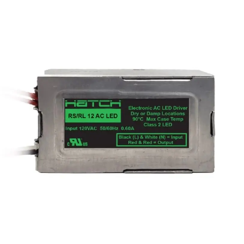 Hatch RL12-60M-LED Electrical Transformer, 12V 60W LED Driver Electronic Transformer