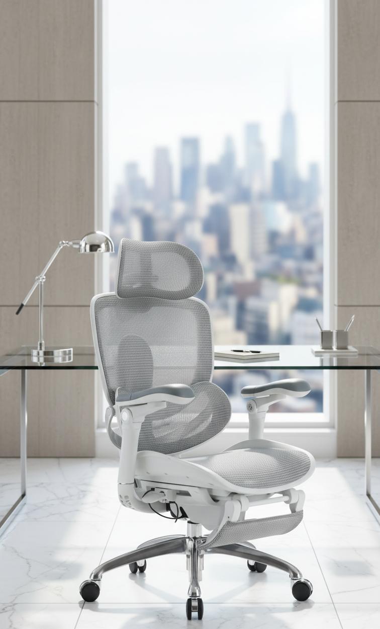 SIHOO C300 PRO V2 Ergonomic Office Chair with Dynamic Lumbar Support, 8D Adjustable Armrests, Adjustable Headrest, 135° Reclining Computer Desk Chair, Premium Mesh Home Office Chair for Work, Gaming and Long Hours Use