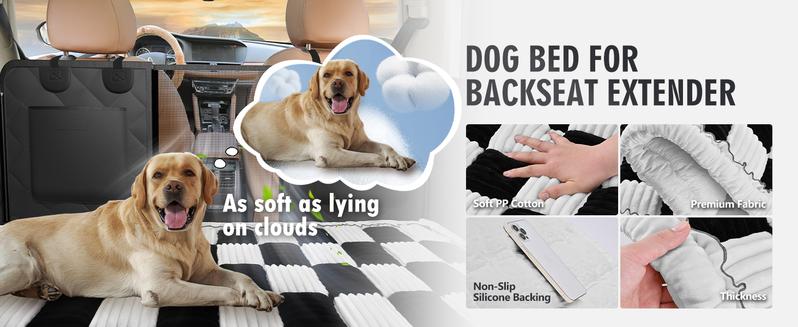Pet Bed Mat for Car Backseat Extender Non-Slip Plaid Dog Bed Blanket for Car Back Seat Travel Pet Mat Custom Fit for Backseat Extenders and Seat Covers Pet Bed Mat for Car Backseat Extender Non-Slip Plaid Dog Bed Blanket for Car Back Seat Travel Pet Mat Custom Fit for Backseat Extenders and Seat Covers