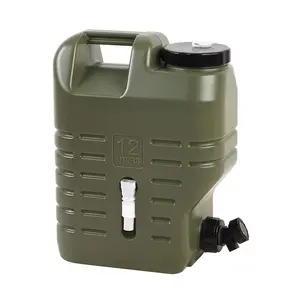 Camping Water Container with Spigot, Water Bucket Portable Water Tank for Hiking Picnic BBQ, Emergency Water Jug 12L