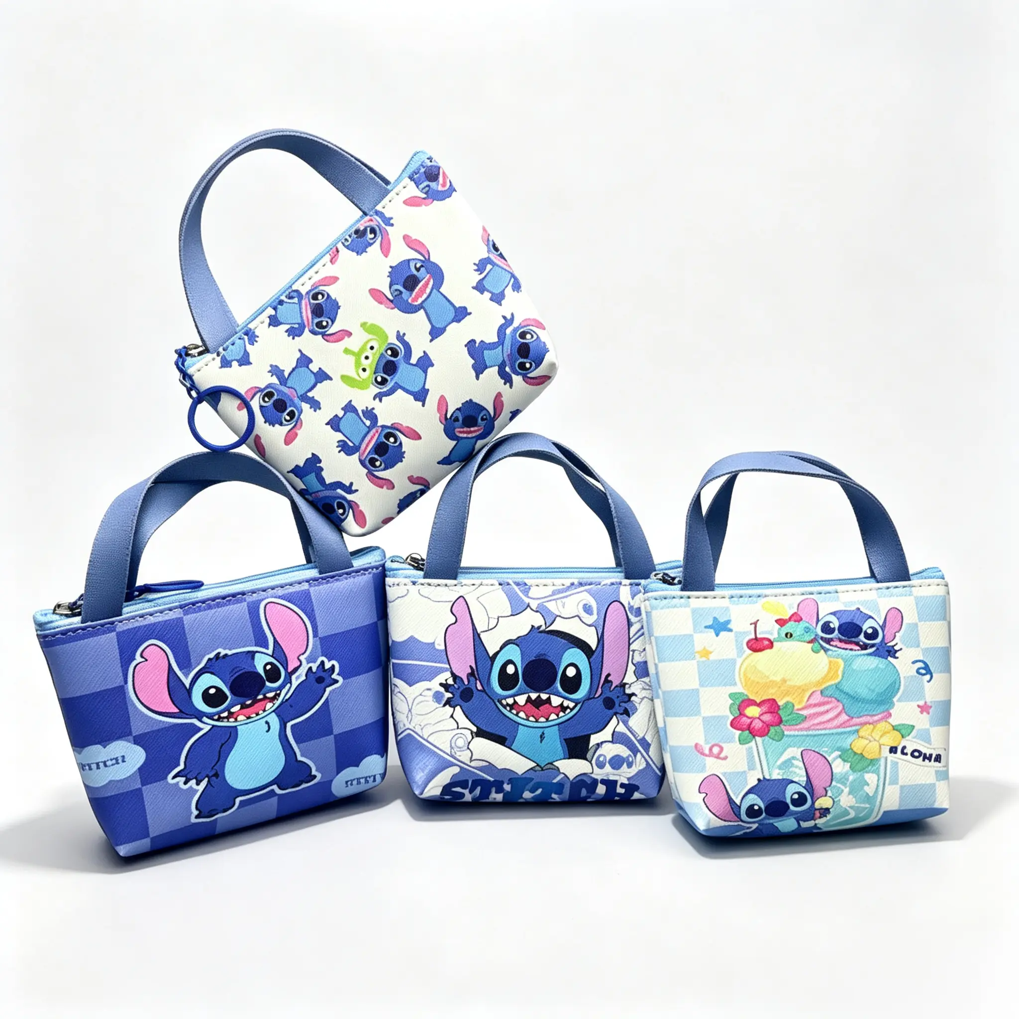 Keychain Disney Stitch Mini Coin Purse With Random Surprise Style Cute Pouch For Keys Bags Backpack And Everyday Carry