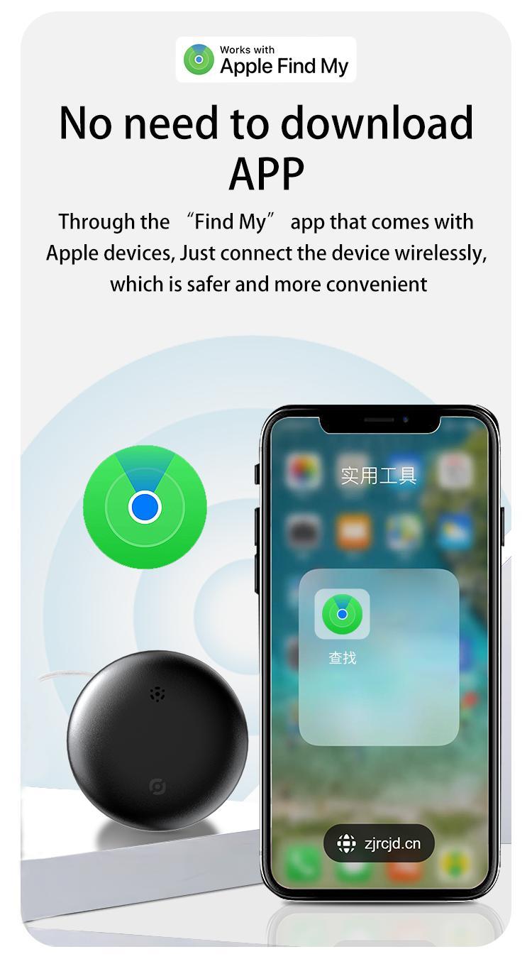 GPS Tracker for Car,Mini Trackers Device with Weatherproof Magnetic Case-No Monthly Fee-Best Hidden GPS Trackers,Global Coverage Location Tracker,Anti-lost Device,Works with Apple Find My (iOS Only) For iPhone