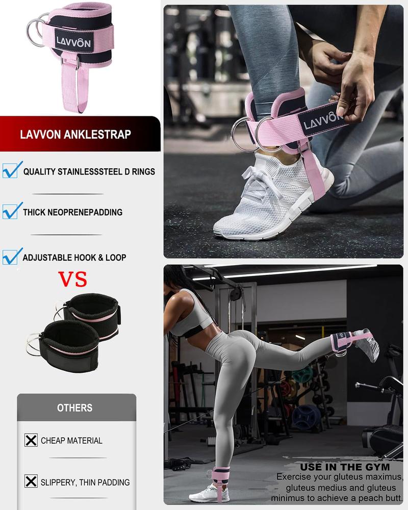 Barbell Squat Pad Set Nylon Padding AntiSlip Thick Foam for Squats Cushion Lunges Bar Padding Hip Thrusts Standard Olympic Weight Bar Pad Wrist Straps Weightlifting Ankle Straps