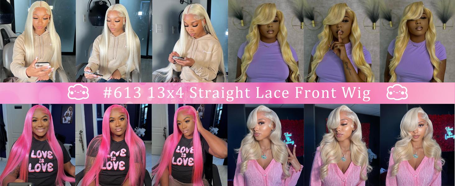 【Lemoda Outlets Sales 】Lemoda Outlet Deals 613 Lace Front Wig Human Hair 613 hd lace frontal wig 13x4 Blonde Lace Front Wigs Human Hair 200 Density Straight Lace Frontal Wigs Human Hair Pre Plucked With Baby Hair For Women