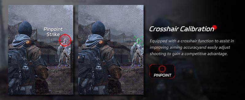 REHISK 24"Slightly curved Gaming Monitor – 180Hz FHD IPS, 1ms, FreeSync, Built-in Speakers, Borderless Design, HDMI & DP for PC, PS5, and Xbox