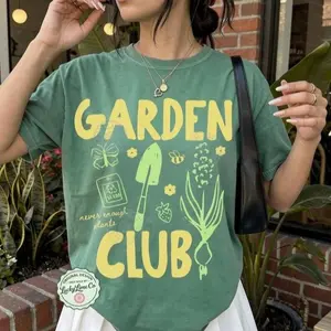 Comfort Colors Garden Club T-Shirt, Gardening Shirt, Plant Lover TShirt, Gardener Gifts, Cottagecore TShirt, Spring Tee, Summer Spring Shirt