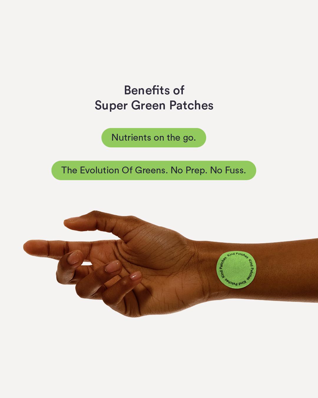 Kind Patches Super Green Patches: 30 Green Energy Patches, Antioxidants Supply, Natural Detox Support, Clean Energy Delivery, Daily Wellness & Nutrients Support, Vegan, 1 Month Supply Kind Patches Super Green Patches: 30 Green Energy Patches, Antioxidants Supply, Natural Detox Support, Clean Energy Delivery, Daily Wellness & Nutrients Support, Vegan, 1 Month Supply