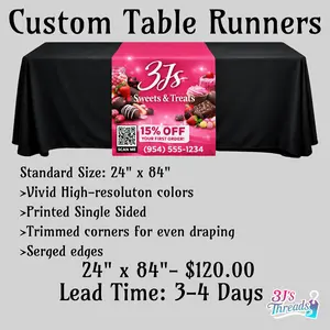 Custom Table Runners (Event Marketing)