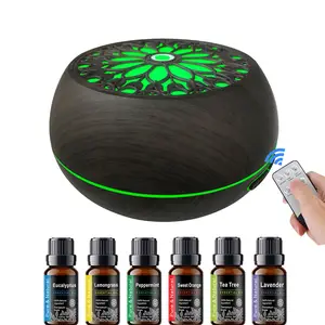 Commercial Aroma Diffuser 550ml with 6 Premium Oil Blends Quiet Operation Remote Control LED Lights for Lobbies Spa Home Office