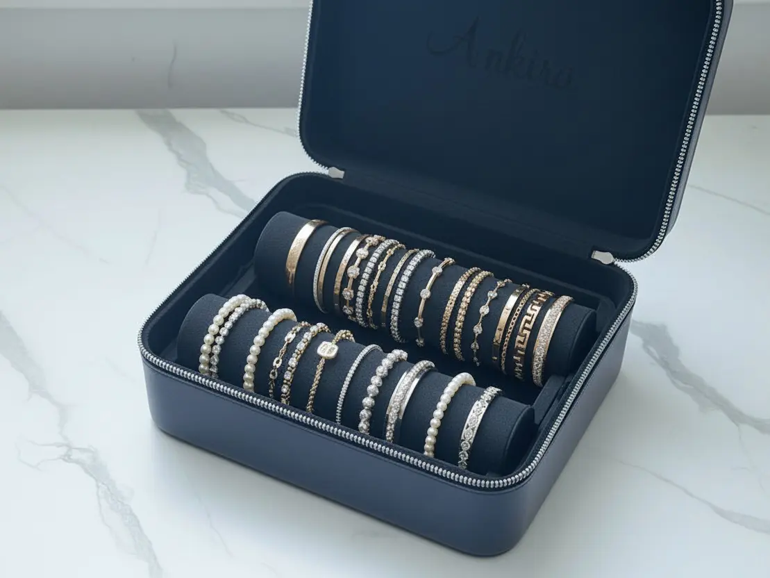 Ankira Bracelet Organizer Box with Removable Compartment
