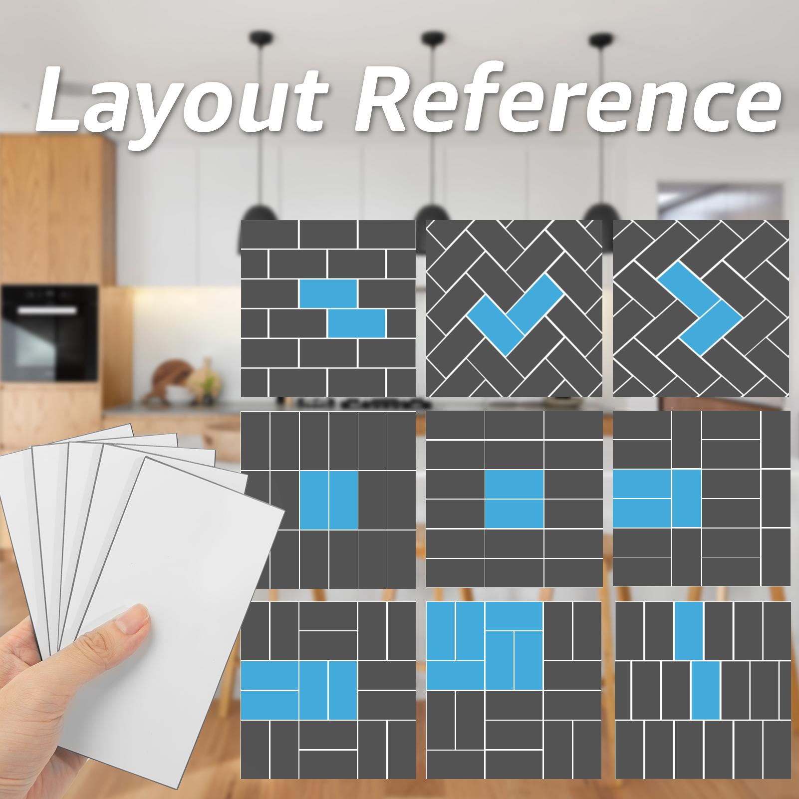 【New】Art3d 3''×6'' Peel & Stick Marble Subway Tiles – 102PCS Stick-On Wall Tile for Kitchen & Bathroom Backsplash, Fireplace Upgrade