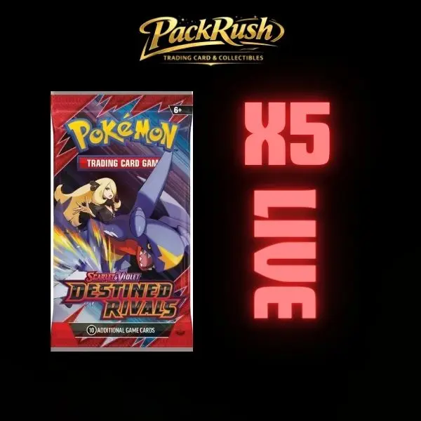 Pokemon TCG: Scarlet and Violet - x5 Destined Rivals booster pack (LIVE)