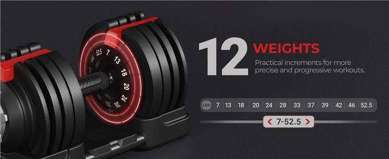 Yaheetech Adjustable Dumbbell Set 40LB/52.5LB/90LB with Anti-Slip Handle, Tray for Home Gym Training, Durable Steel Construction Yaheetech Adjustable Dumbbell Set 40LB/52.5LB/90LB with Anti-Slip Handle, Tray for Home Gym Training, Durable Steel Construction