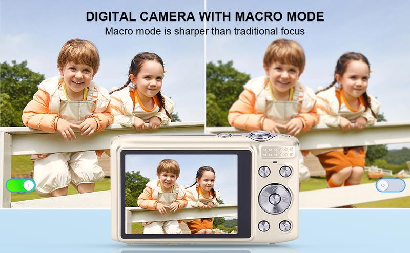 48MP 4K Digital Camera for Photography - 2.88" IPS Screen, 16X Zoom & Macro Mode with Flash | Compact Point and Shoot Camera for Beginners, Teens & Vlogging