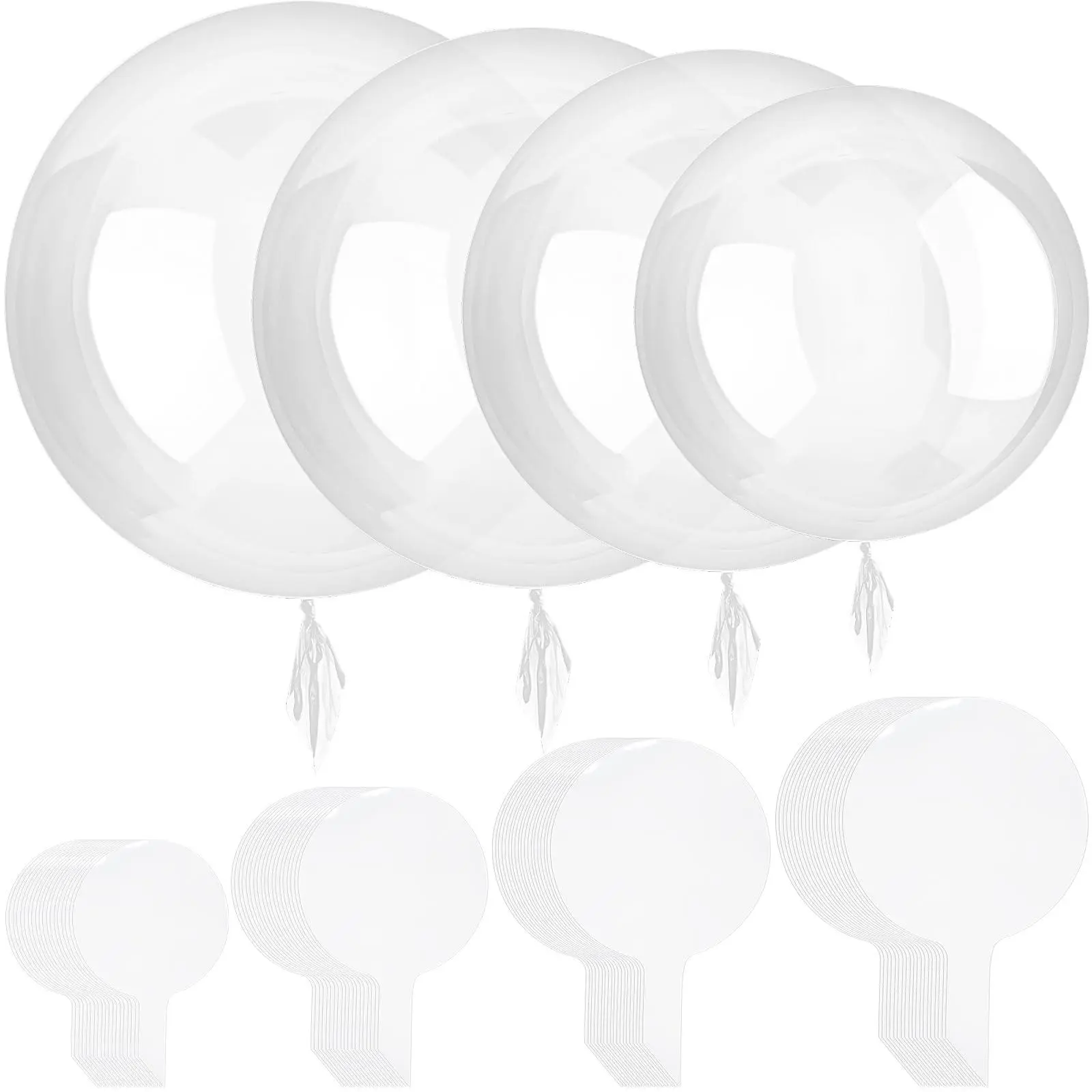 40 pieces of transparent balloons,filled with bubble balloons, suitable for Valentine's Day, Christmas, wedding, and birthday party,Summer Beach Party Decor sohochic