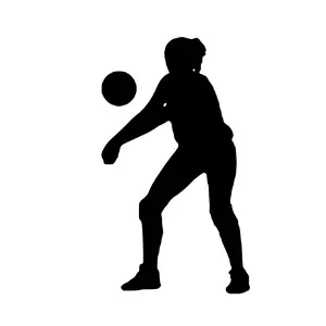 Volleyball Player Decal Sticker for Decorative Cup Decoration