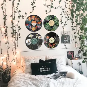 Botanical Hippie Wall Art Posters for Room Aesthetic, 4pcs 12”
