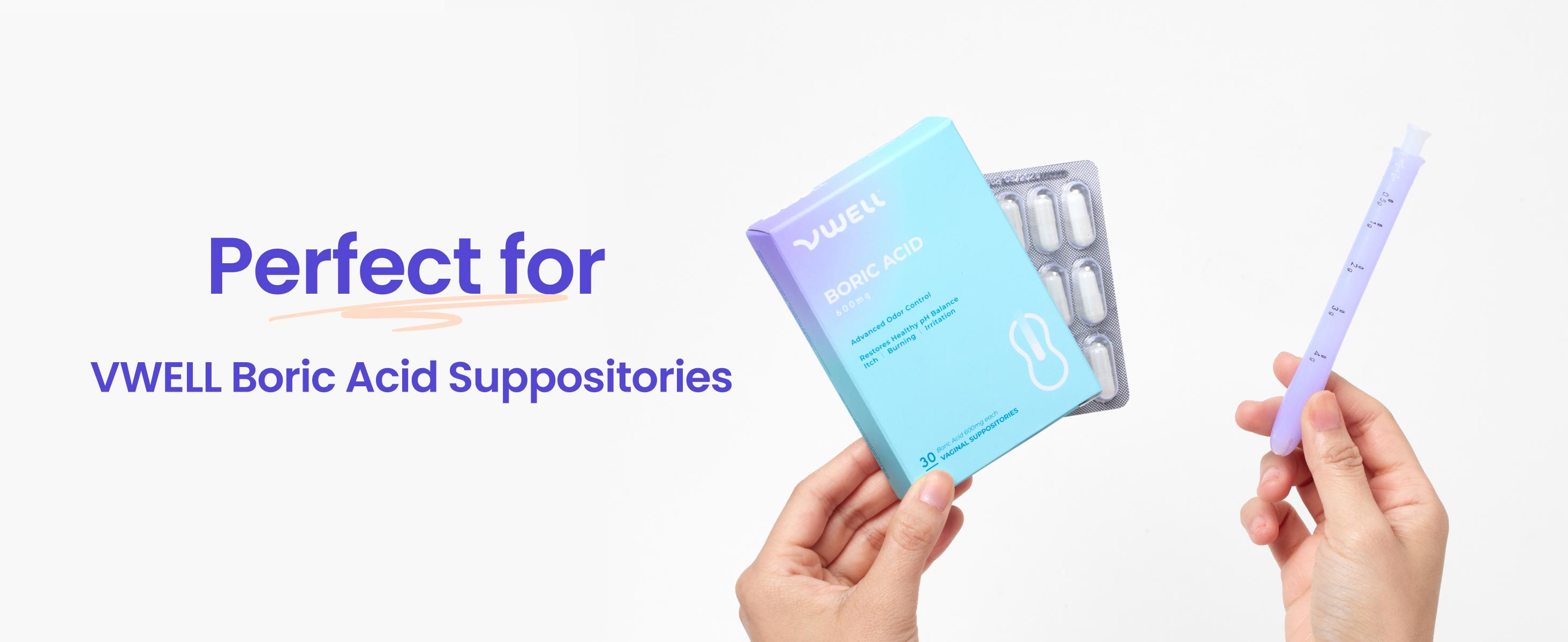 VWELL MaxComfort Tapered Vaginal Rectal Suppository Applicator Fits Most Prescription Capsule, Tablet, Pill, Gel, Cream