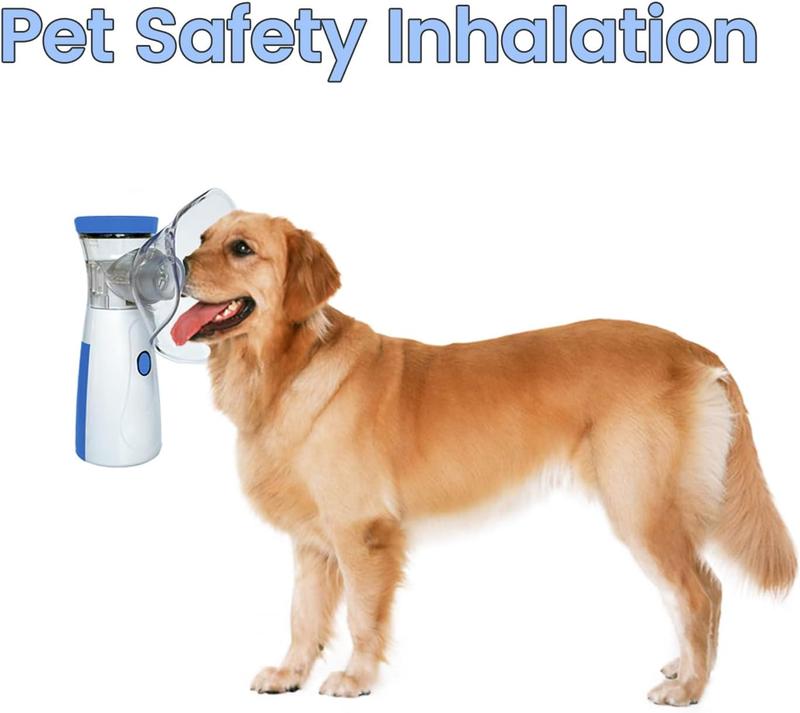 Portable USB Dog Nebulizer - Handheld Nebulizer with Mask for Dogs & Cats - 2 Masks Included to Fit Most Pets，Nebulizer ， Facial Hydration