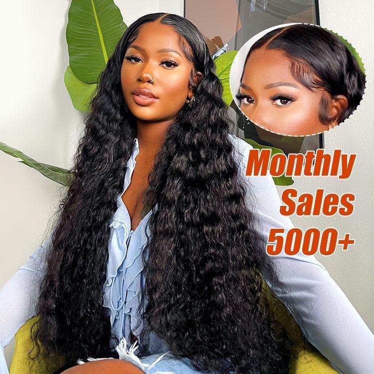 [Valentine's Day Essential] Wiggins Hair Glueless Loose Deep Wave Wig Side Part & Middle Part 6*8 Lace Closure Wigs Human Hair With Adjustable Drawstring Ready To Go And 7*4 Wig Pre Plucked 13x4 Lace Front Wigs
