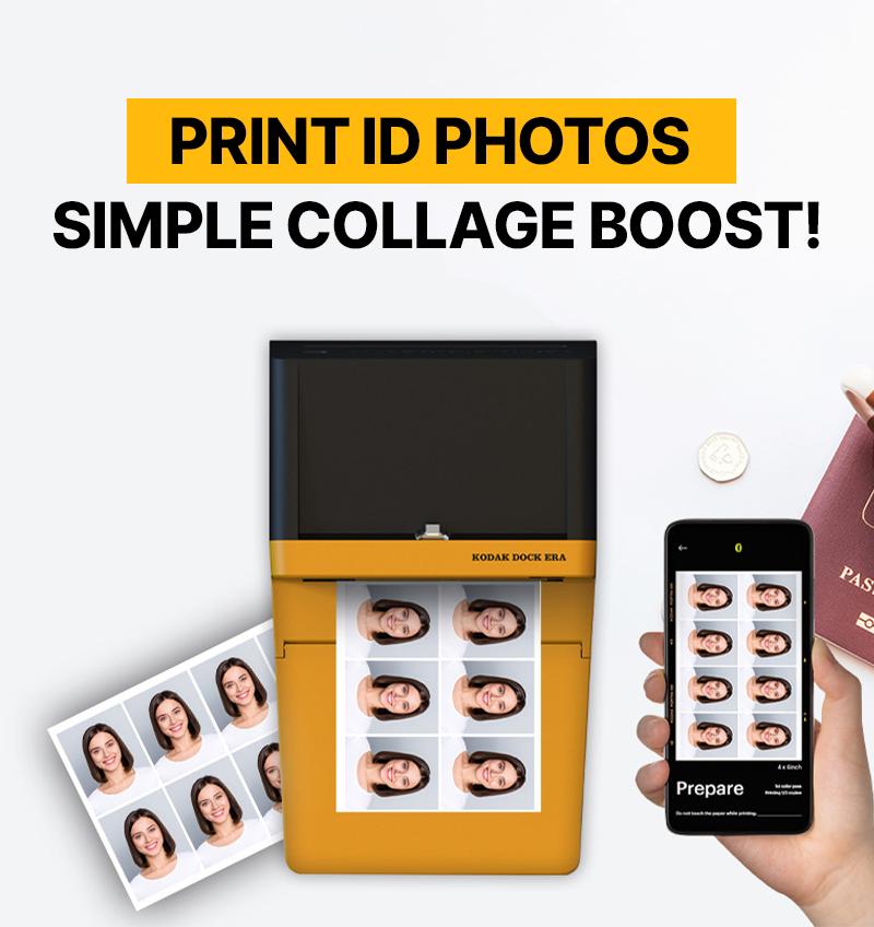 KODAK Dock ERA 4PASS Instant Photo Printer – 4x6” Prints, Easy Bluetooth Connection, High-Quality Output