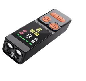 Golipal 4-Head Ultrasonic Dog Repeller, 0-9 Adjustable Frequency Dog Training Device, 23-41kHz High & Low Frequency, Flashlight + Strobe + Vibration