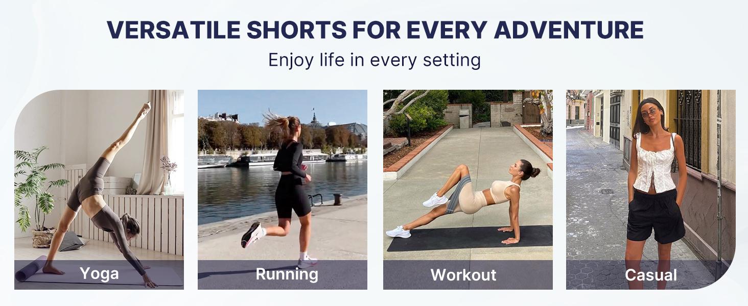 G4Free Women's Athletic Shorts High Waisted Running Yoga Shorts Summer Casual Burmuda Shorts with Pockets Activewear G4Free Women's Athletic Shorts High Waisted Running Yoga Shorts Summer Casual Burmuda Shorts with Pockets Activewear