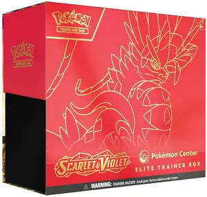 Pokemon English Scarlet Violet Pokemon Center [Koraidon] Elite Trainer Box CARDS LIVE OPENING