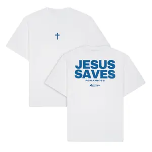 Adult + Youth Romans - JESUS SAVES Shirts Graphic Christian Tee Shirts Designed For Both Men and Women, Youth boys clothes, Gift for him her, Christian Apparel Graphic Tees