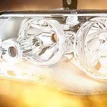 Nilight Headlight Assembly Compatible with 2011 2012 2013 2014 2015 2016 2017 2018 2019 Dodge Grand Caravan 2008-2016 Chrysler Town & Country Replacement Headlamp Chrome Housing Amber Reflector