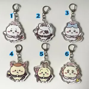 Chiikawa Acrylic Keychain, Chiikawa Double Side Keychain, Hachiware, Usagi , Momonga, Anime Keychain, Anime Gift, Chiikawa Gift