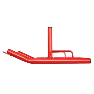 Spring new arrivals Weight Training Pull Sled, Fitness Strength Speed Training Sled, Steel Power Sled Workout Equipment for Athletic Exercise and Speed Improvement, Suitable for 2" Weight Plate, Red saw blade