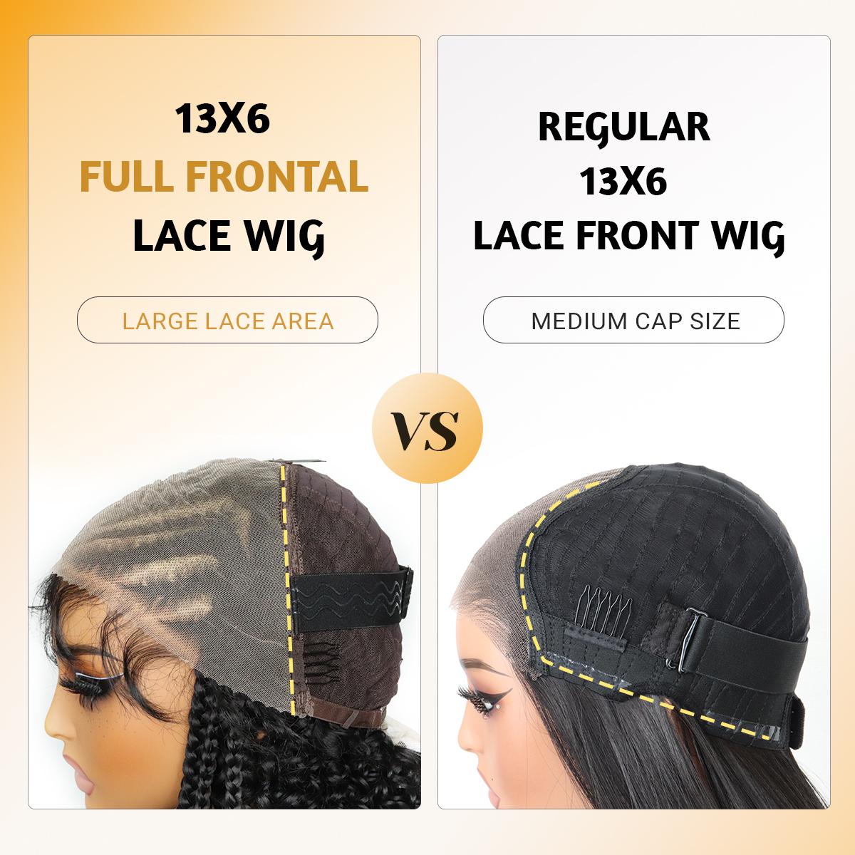 13X6 HD Lace Frontal Half Braided Curly Wigs Synthetic Half-Cornrows Half-Curly Wig with Baby Hair Pre Styled Braid Wigs