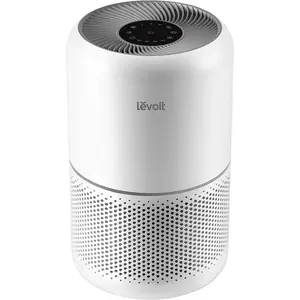 LEVOIT Air Purifier for Home Allergens Pet Hair in Bedroom, Covers up to 1073 Ft² by 56W High Torque Motor, AHAM VERIFIDE, 3-In-1 Filter with HEPA Sleep Mode, Remove Dust Smoke Odor, Core300-P, White