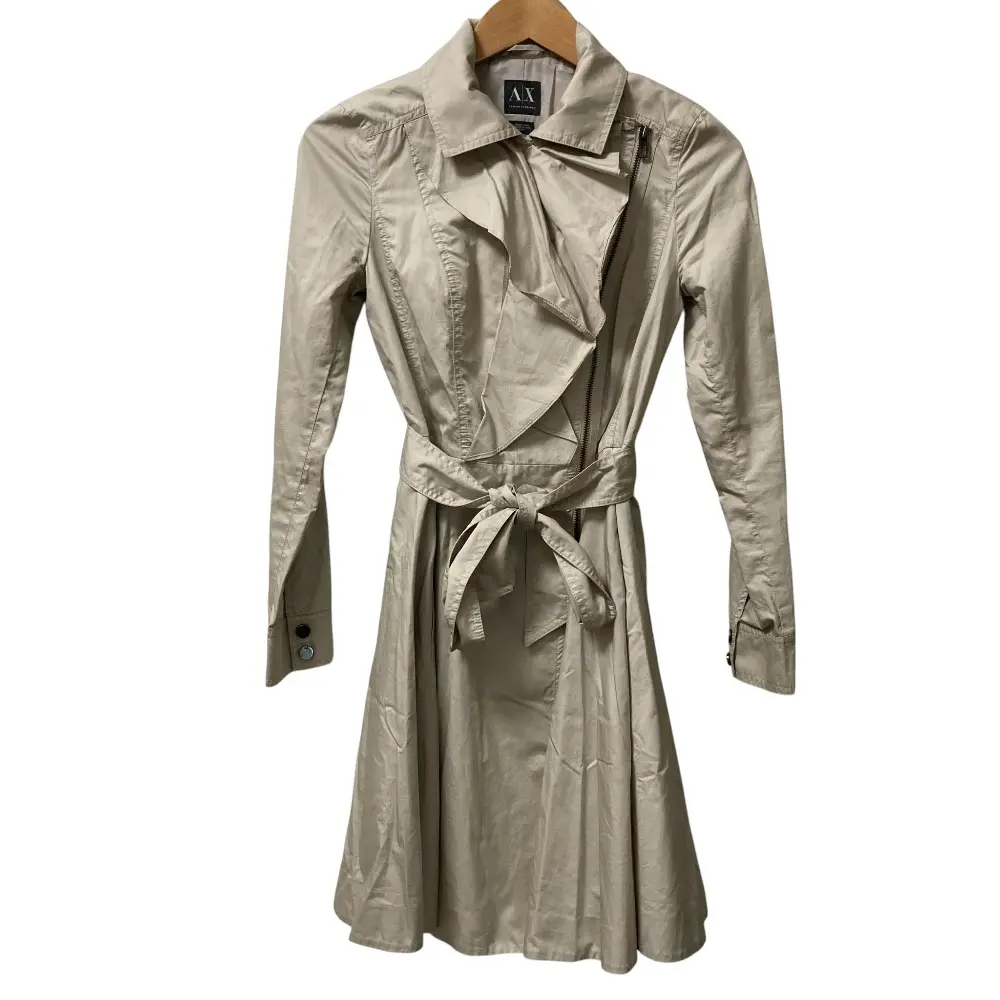 Pre-owned Giorgio Armani Polyester Small Leather Goods Armani Exchange Design Trench Coat