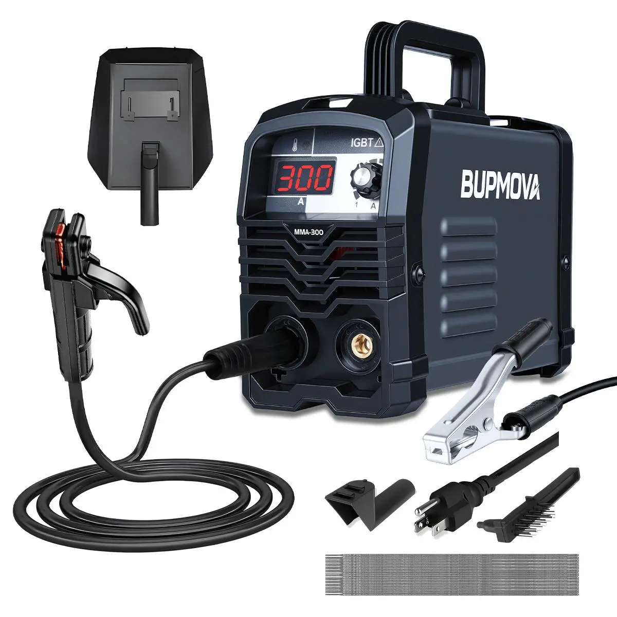 300A Portable Welder, 30 Welding Rods, Welder, LED Display Digital Welder, Portable MMA Arc Welder, Christmas and New Year Gift
