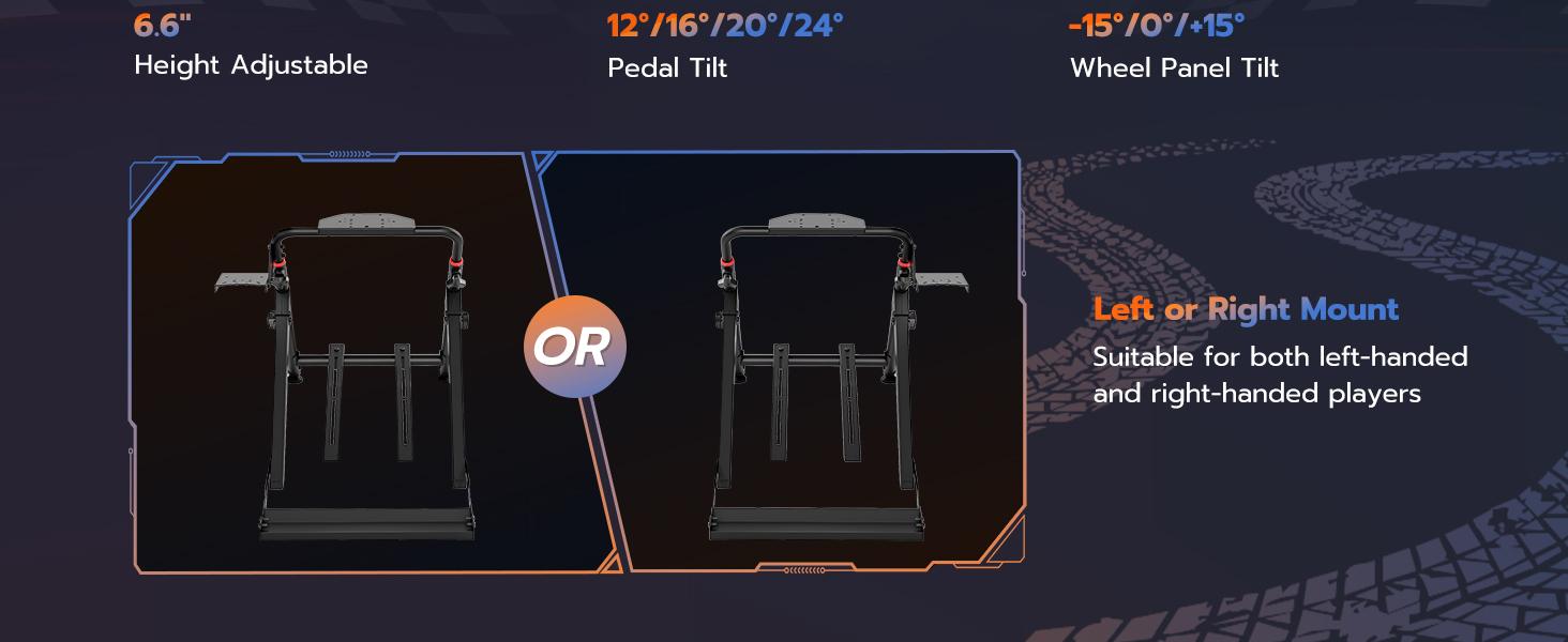 ARES WING Foldable Sim Racing Wheel Stand with Chair Fixing Slot, Formula and GT Racing Simulator Cockpit Compatible with Fanatec, Thrustmaster, Logitech, Moza, Racing Games on PS5, PS4, Xbox and PC