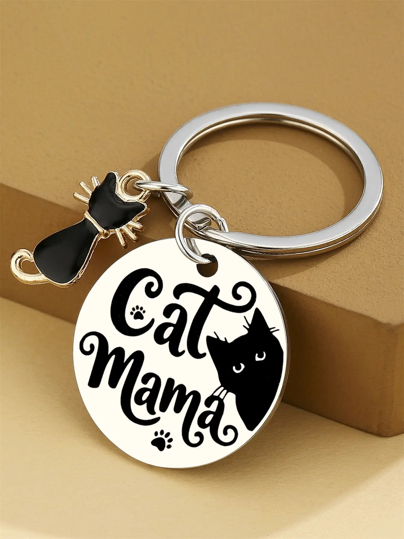 Unique Cats Lover Gift for Women & Girls, Funny Halloween Cat Lady Keychain, Trendy Cute Keychain, Keychain For Bags, Keychain For Purse, Funny Keychains, Perfect Mother's Day, Christmas, Birthday Present